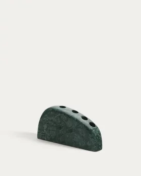 Большой подсвечник из зеленого мрамора Signe 10 CM