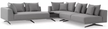 Диван модульный Endless 340X292X64 CM серого цвета