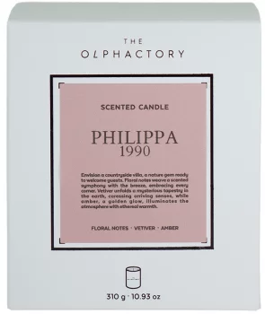 Свеча ароматическая The Olphactory White insignia Philippa 60 часов горения