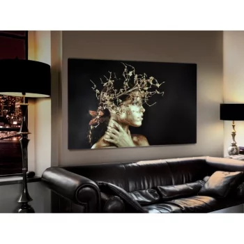 Постер на закаленном стекле Mujer Dorada 150X100 CM