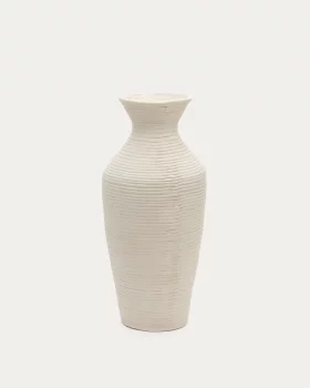 Ваза Pria из белого папье-маше 32X32X72 CM