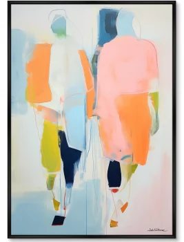 Постер на холсте Passers-by 75X105 CM