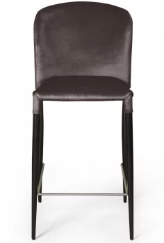 Стул полубарный Albert 44X55X99 CM антрацит