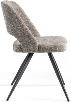Стул с открытой спинкой 53X61X82 CM серый