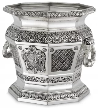 Античный посеребренный винный кулер Walpole 32X30X30 CM