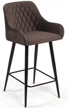 Стул полубарный Robert 48X49X93 CM антрацит