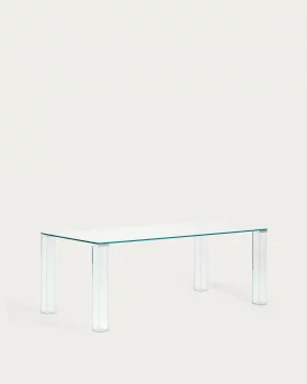 Обеденный стол Adularia из прозрачного закаленного стекла 200X100X75 CM