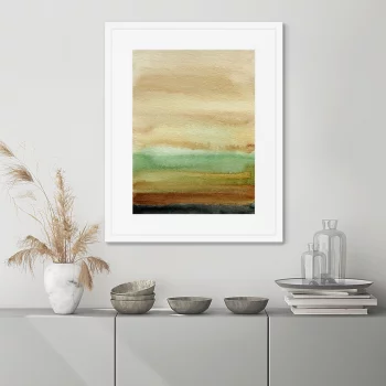 Постер в раме When the sun went down 42X52 CM