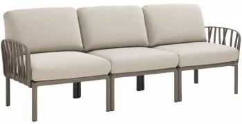 Диван садовый с подушками Komodo 216X78X88 CM