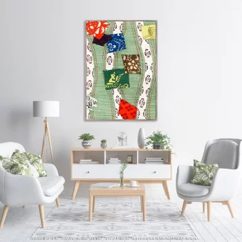 Постер Illustration of Japanese motifs 75X105 CM