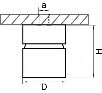 Накладной спот Forte Muro 8X8X9 CM