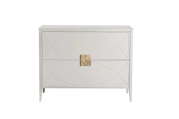 Бежевый комод с 2 ящиками 100X80X40 CM