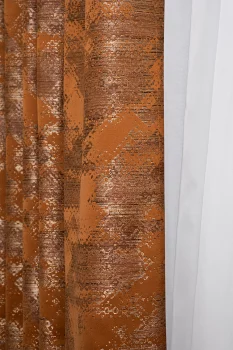 Портьера Bromley оранжевая 260X275 CM