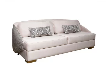 Диван Palazzo 240М трёхместный раскладной бежевый с принтом Colt002+Ana Beg 105X95X240 CM