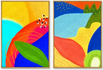 Диптих на холсте Landscape etude 75X105 / 75X105 CM