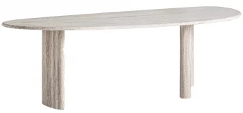 Обеденный стол из травертина Thiennes 234X105X76 CM
