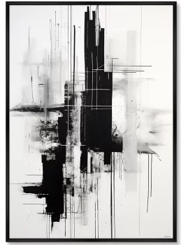 Постер на холсте The weightless city 75X105 CM