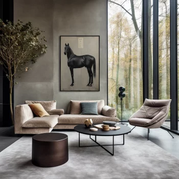 Постер на холсте The Horses 75X105 CM