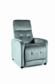 Кресло SIGNAL OTUS Velvet Bluvel 14 раскладное (серый)