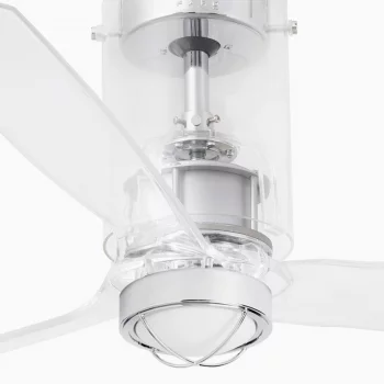 Потолочный вентилятор со светодиодной подсветкой Mini Tube Fan прозрачный 128X128X32.4 CM