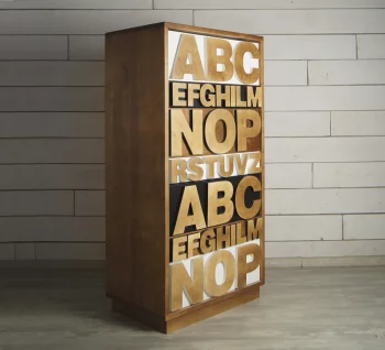 Комод Alphabeto Birch 60X40X120 CM