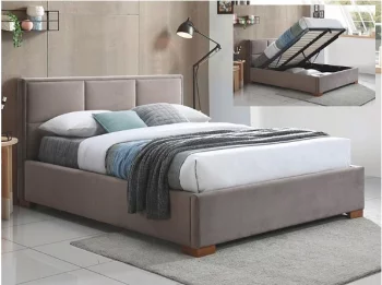 Кровать SIGNAL MAISON Velvet Bluvel 40 160/200 (бежевый/дуб)