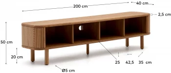 Тумба под ТВ Mailen 200X40X50 CM