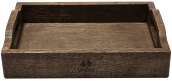 Поднос дубовый с ручками 32X23X6 CM