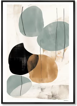Постер на холсте Shapes in pastel colors 75X105 CM