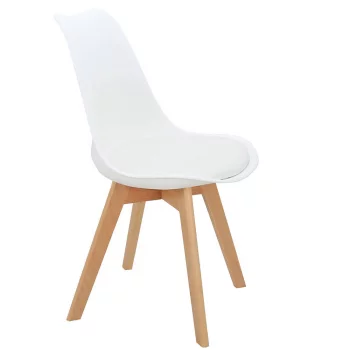 Комплект из 4 стульев Eames Bon белый 196X54X84 CM