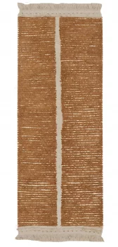 Хлопковая двусторонняя ковровая дорожка Duetto Toffi 80X230 CM