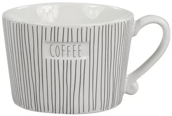 Кружка White Stripes Coffee Black 300 ml