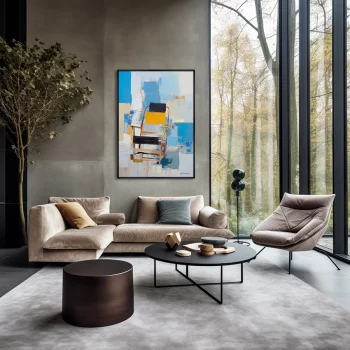 Постер на холсте Chair collection 75X105 CM