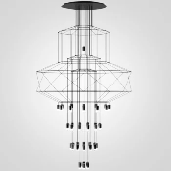 Каскадная люстра Vibia Wireflow