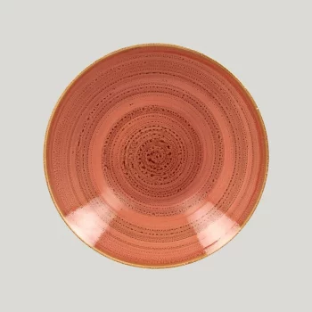 Тарелка RAK Porcelain Twirl Coral глубокая 1,25 л, 28 см