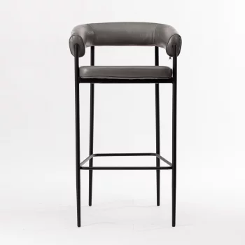 Стул барный Манчестер с наклонным сиденьем серый 58X61.5X104 CM