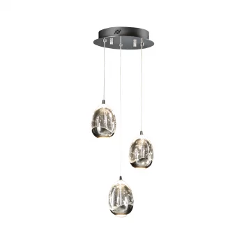 Подвесной светодиодный светильник Rocio LED 3L хром 25X75 CM