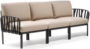 Диван садовый с подушками Komodo 216X78X88 CM
