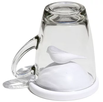 Чашка с крышкой Sparrow 200 ml белая