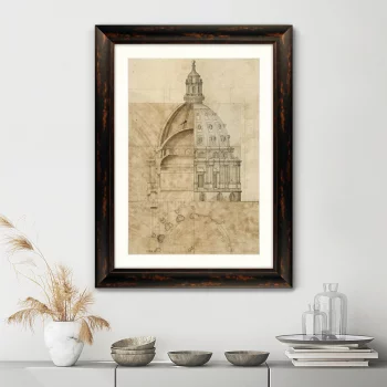 Постер Sketch of St. Paul's Cathedral 61X81 CM