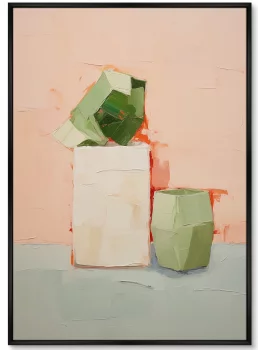 Постер на холсте Cubic flowers 75X105 CM