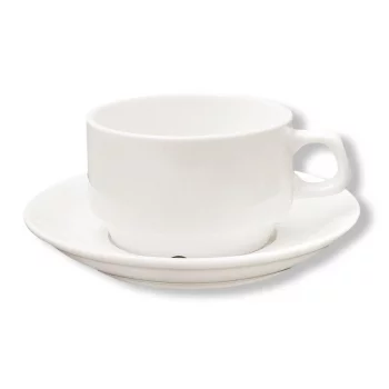 Чайная пара 180 мл белая фарфор Stackable P.L. Proff Cuisine [6]