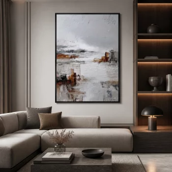 Репродукция картины на холсте Low Tide 75X105 CM