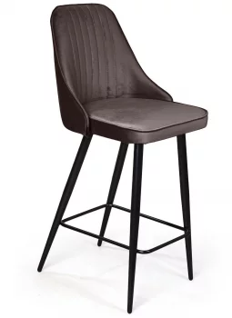 Стул полубарный Berg 47X50X99 CM антрацит