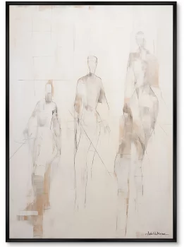 Набор из двух постеров на холсте Hockey players 75X105 / 75X105 CM