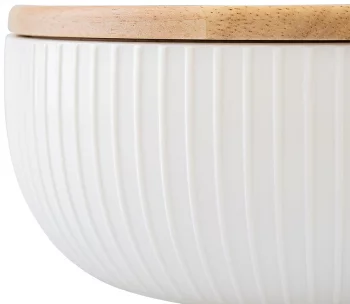 Салатник с бамбуковой крышкой Soft Ripples Ø22 CM