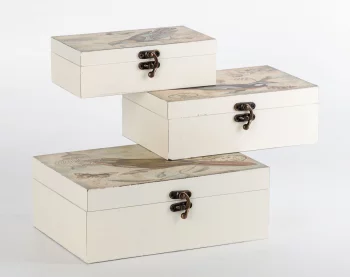 Набор из трёх шкатулок Conall 23X17X9 / 20X15X7 / 18X11X6 CM