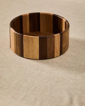 Деревянная миска Nover 25X25X10.2 CM