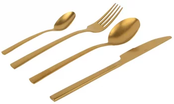 Набор из 24 столовых предметов Vintage Gold Edelstahl