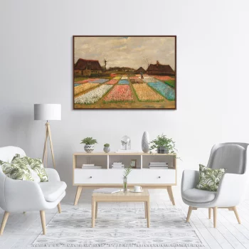 Постер Flower beds in Holland 105X75 CM